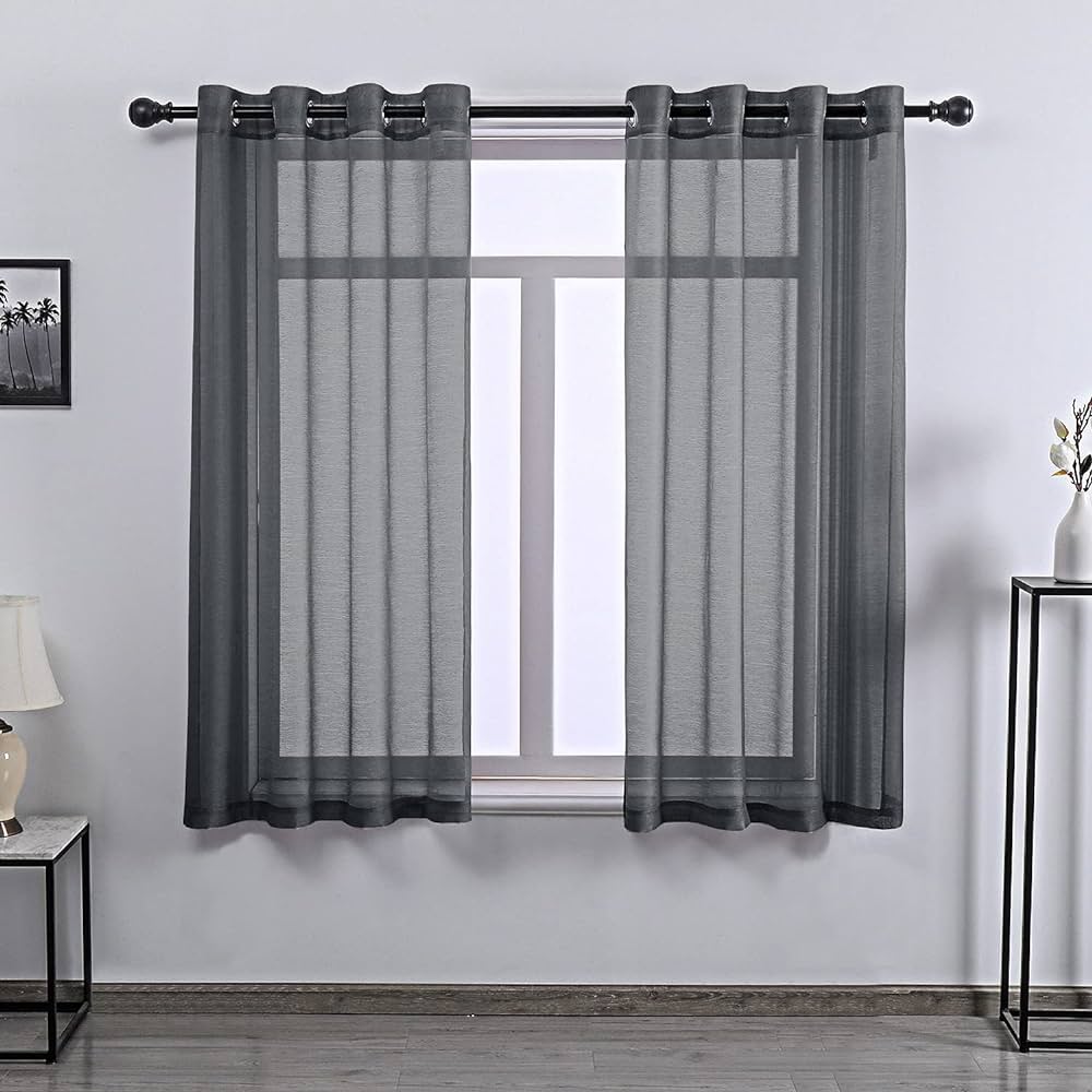 Luxury Grey Sheer Curtains In Dubai