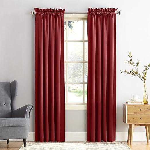Maroon Blackout Curtains
