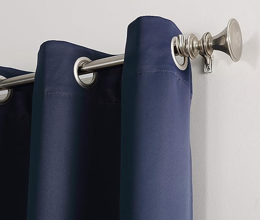 navy blackout curtains