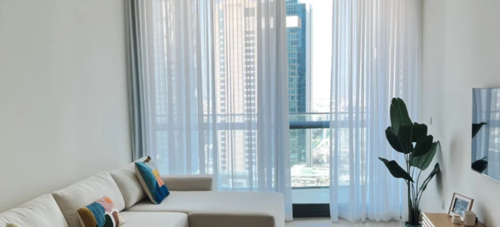 Luxury sheer curtain trend Dubai homes and offices.