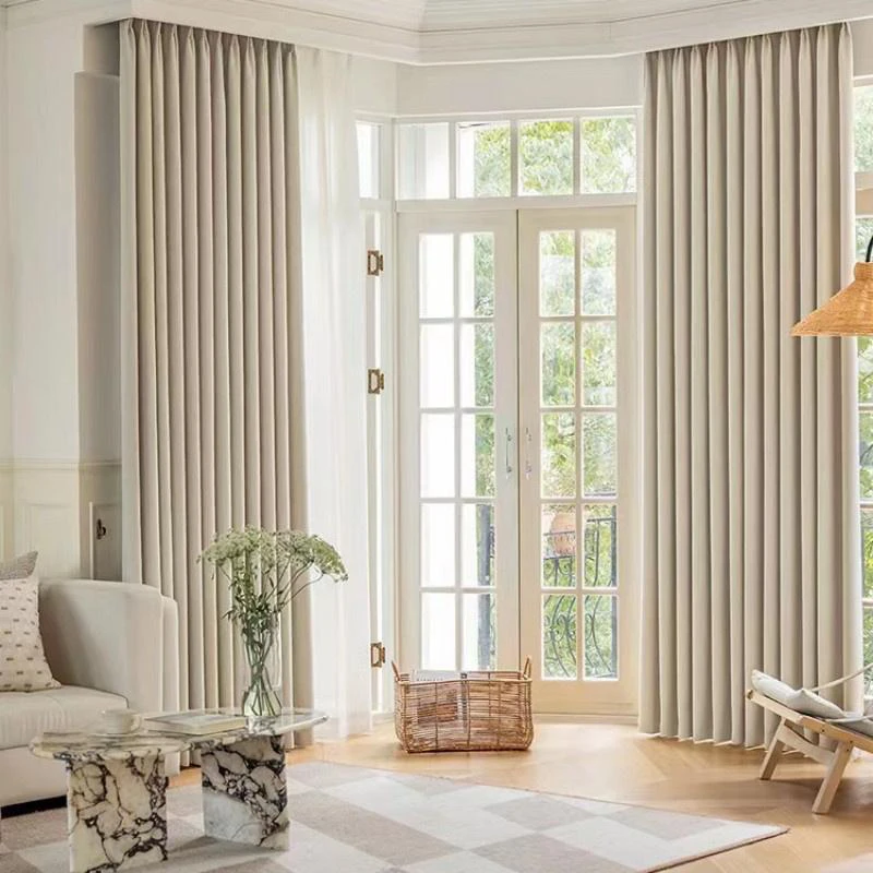 Premium beige curtains Dubai add calm brightness and contemporary interior styling.