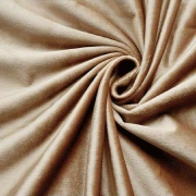 luxurious, soft-looking textile, likely a camel blackout curtain fabric,
