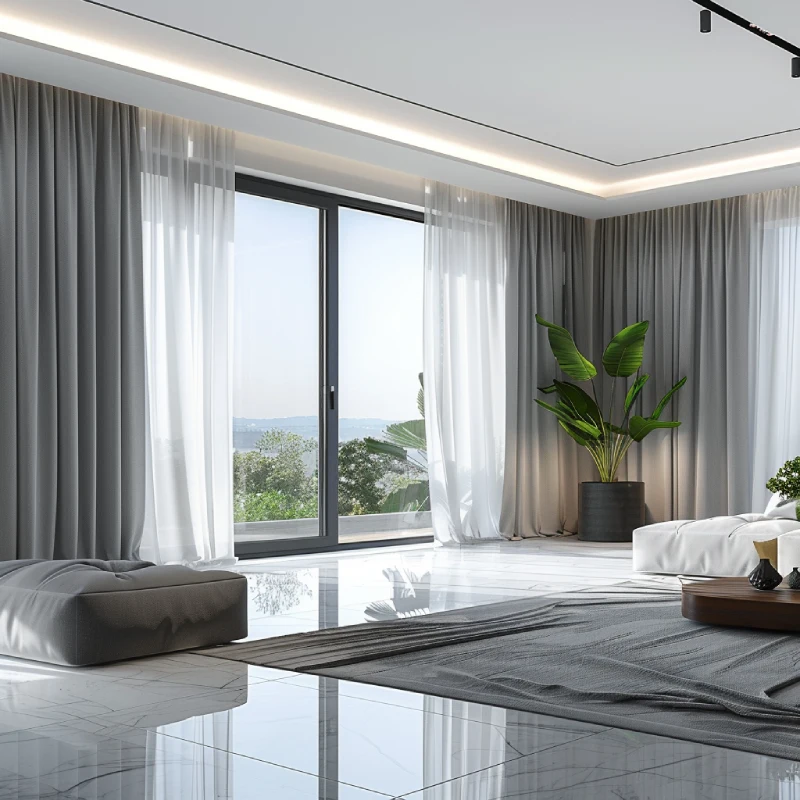 Premium motorized curtains Dubai designed for automated living and elegant window décor.